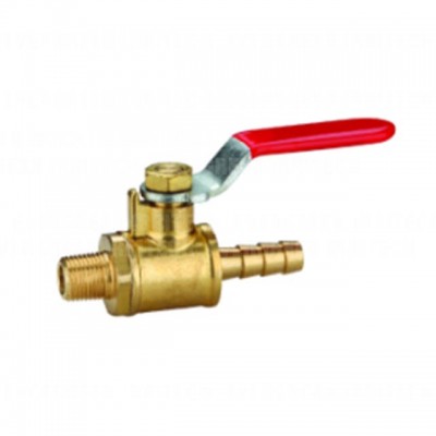 brass male barbed min air ball valve for air hose